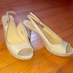 NINE WEST sling back heels